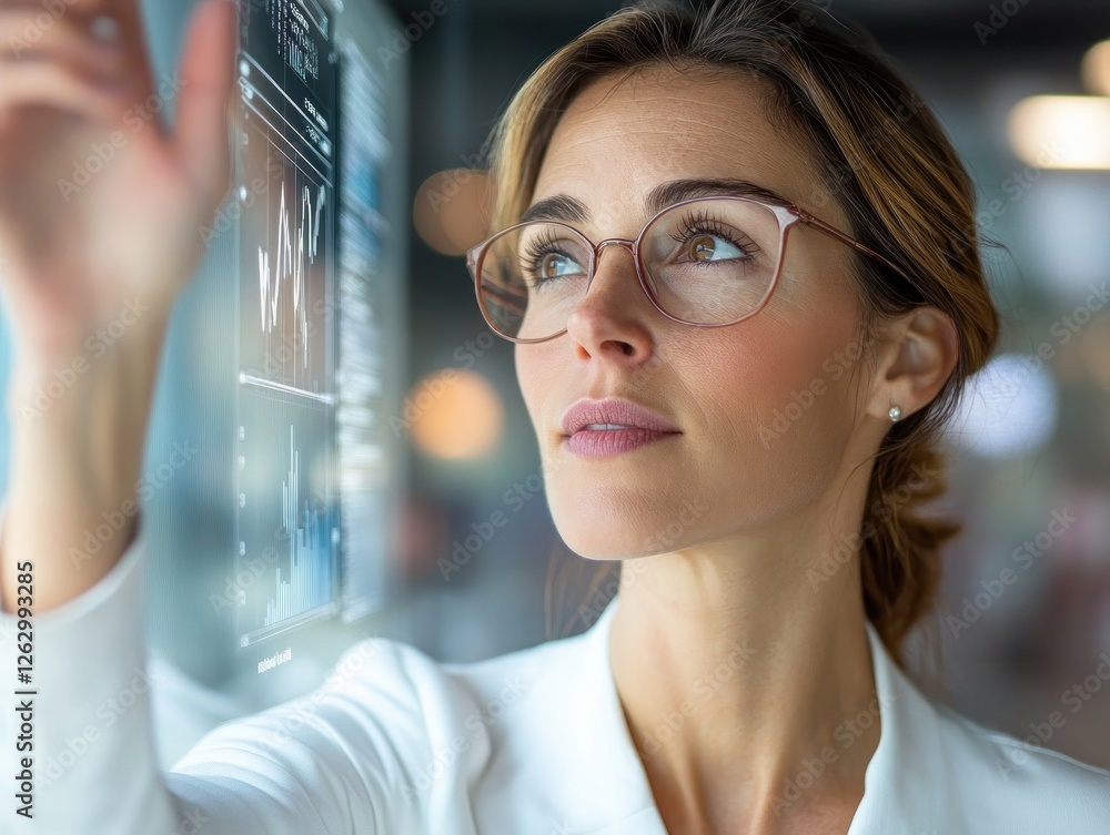 Poster empower your business strategy with ai insights see a business executive using an ai-powered dashboa