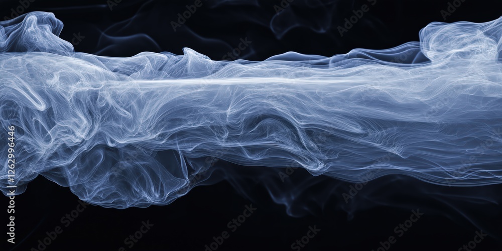 Poster abstract translucent form on dark background