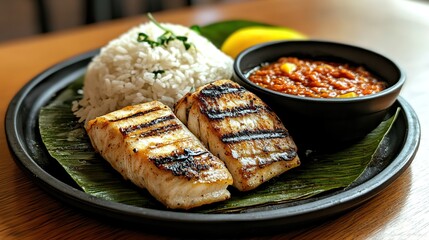 Fusion Indonesian mie goreng with a variety of vegetables, tofu, and shrimp, served with a drizzle of peanut sauce 