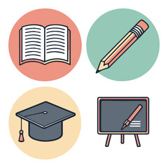 Education Icons Set