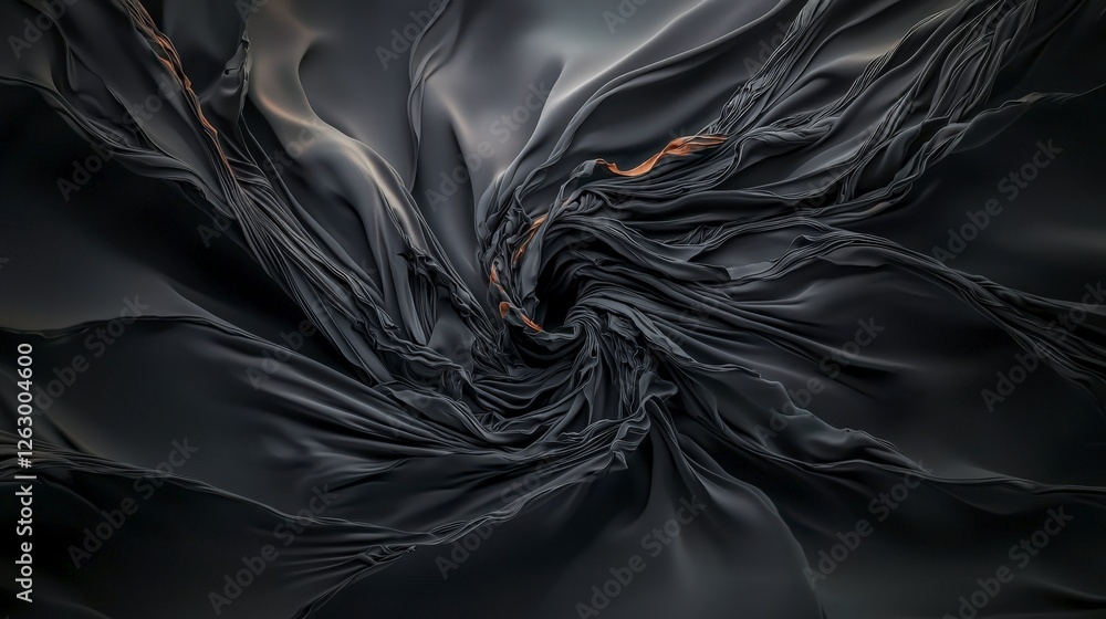 Aufkleber absence of movement through quivering diagonal strokes abstract art dark tones textile environment c