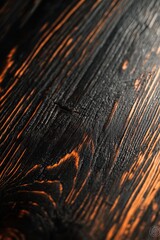 Obraz premium Intricate Burnt Wood Texture: A Close-Up View