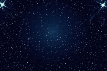 Obraz premium Night Sky Filled with Stars and Two Bright Beams of Light, Space Background