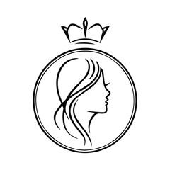 Beauty salon logo vector design illustration, brand identity emblem Vector