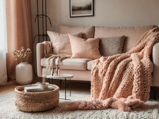 Cozy Living Room Interior Design With Neutral Tones