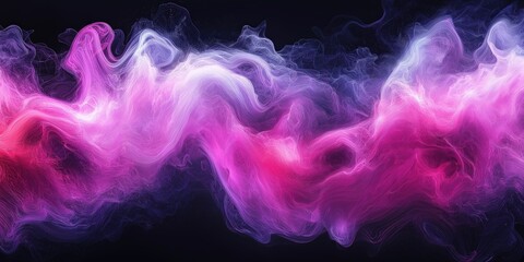 Fototapeta premium Vibrant swirls of pink, purple, and white meld into an intricate dance, forming an abstract masterpiece that pulses with energy and intrigue