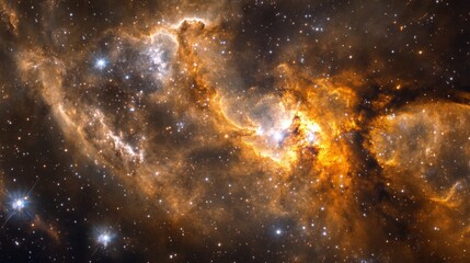 Stunning Detailed View of the Flaming Star Nebula (IC 405) An Emission Nebula in the Constellation Auriga.