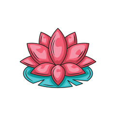 Lotus icon design illustration. Lotus icon