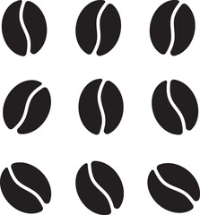 coffee beans vector icon
