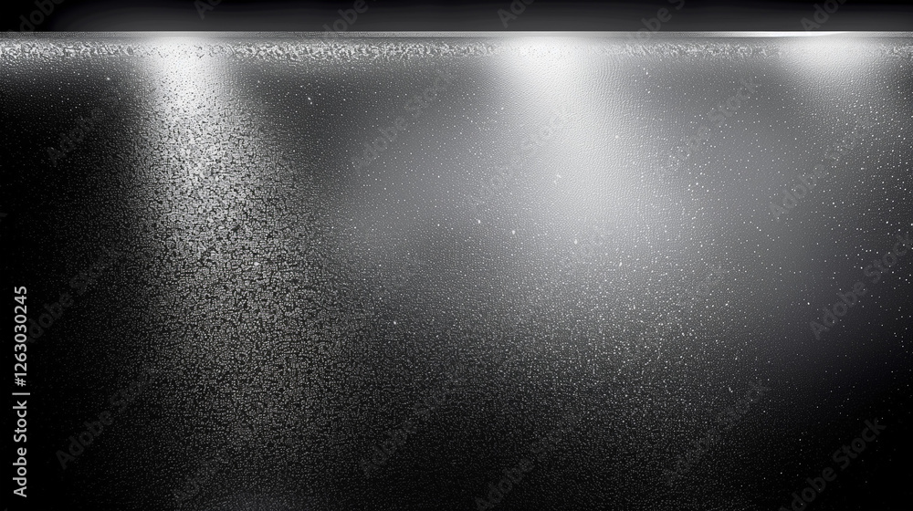 Poster abstract background featuring a spotlight illuminating a black wall with a gray gradient texture, cr
