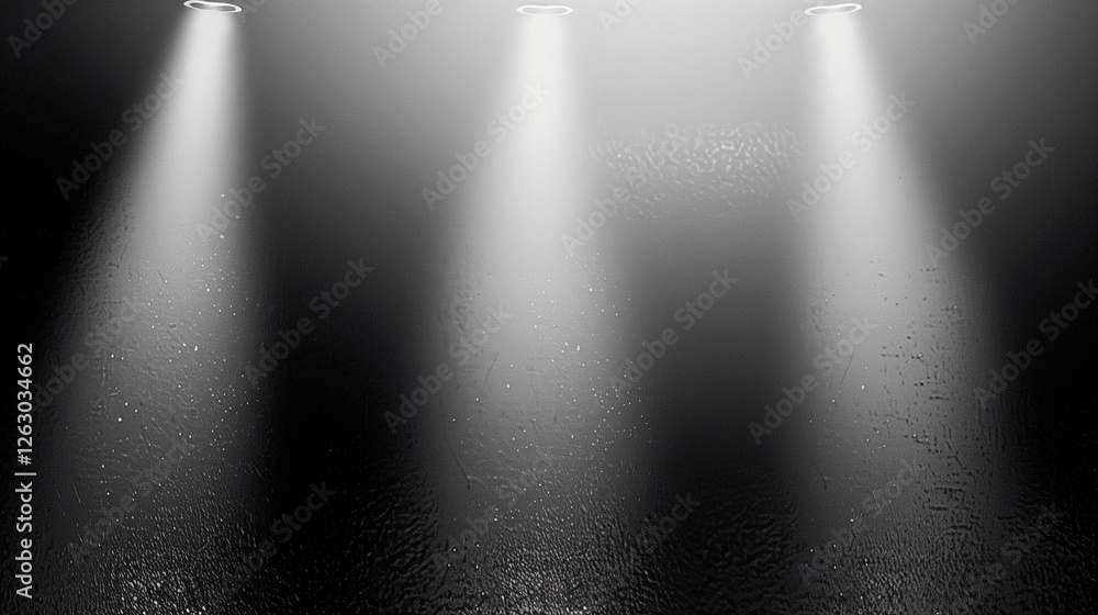 Leinwandbilder abstract background featuring a spotlight illuminating a black wall with a gray gradient texture, cr