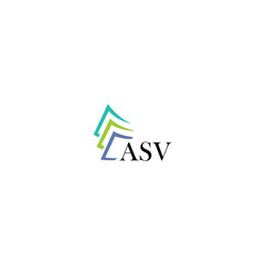 ASV letter logo design on white background. Creative  modern ASV letter logo design. Vector design.