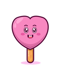 cute ice cream flat vector illsutration