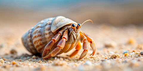 hermit crab on the beach