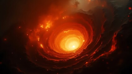 Fiery Vortex: The Dance of Flames