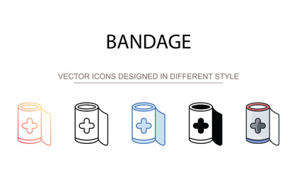 Bandage icon design with white background stock illustration