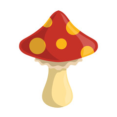 Mushroom clip art, clip art mushrooms, mushroom vector art, red mushroom flat icon cartoon