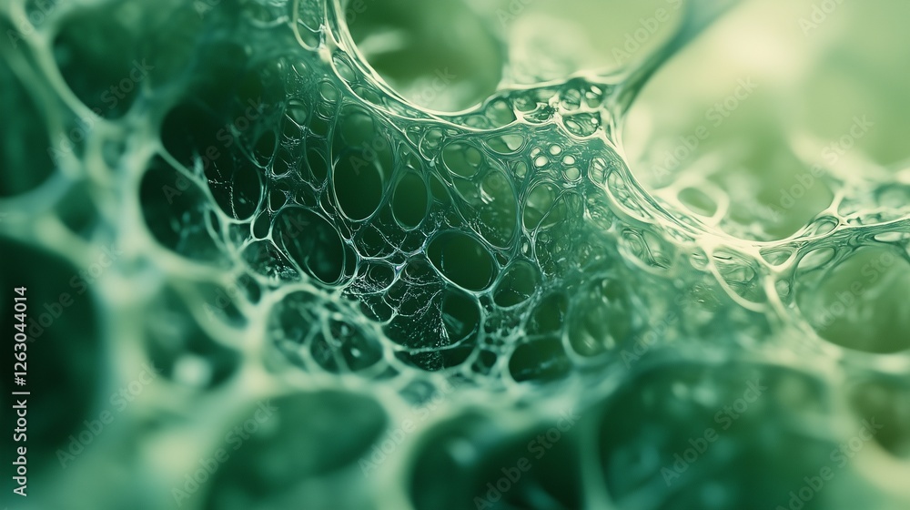Aufkleber abstract green background. abstract process of a digital technological. education with neural scienc