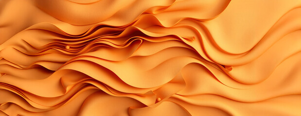 Obraz premium Abstract Curved Gold Shape with Lighting Effect – Luxury Design on gold Background with Copy Space 