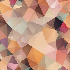 Obraz premium Abstract Geometric Pattern: A captivating abstract background featuring a seamless pattern of geometric shapes in warm, earthy tones.