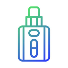 Modern E-Cigarette Device Gradient Icon Design