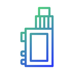 Gradient Electronic Cigarette Vaporizer Icon