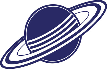 Saturn icon vector . Planet vector illustration on white isolated background. Galaxy space business concept.