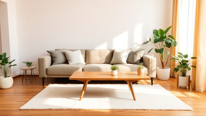 modern living room with sofa