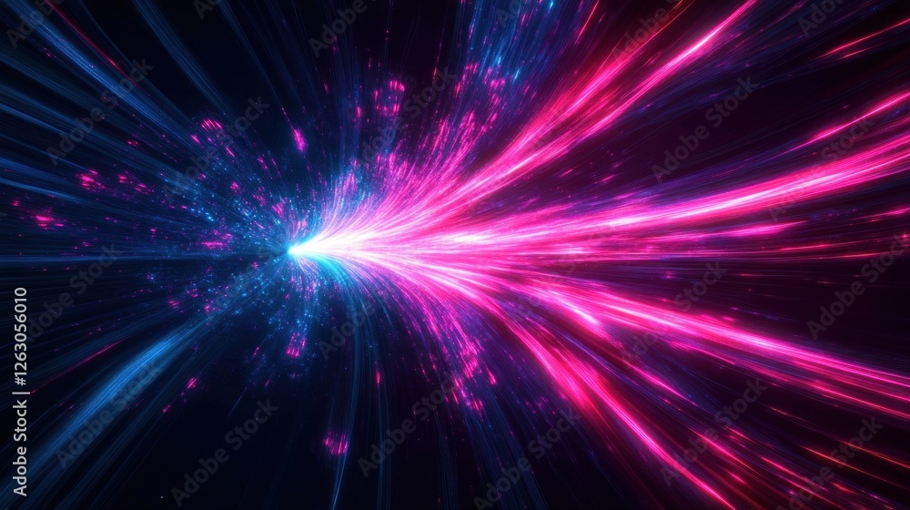 Aufkleber energy flow visualization digital art abstract representation of big data artificial intelligence ma