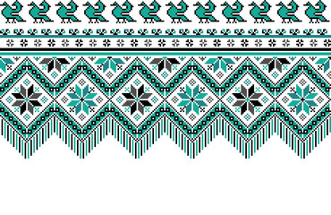 Pixel art floral wallpaper on white background
Seamless oriental pattern. Ornament.
Ethnic style decoration. Geometric ornament.
Seamless vector pattern. Blanket. Carpet. Tapestry.
