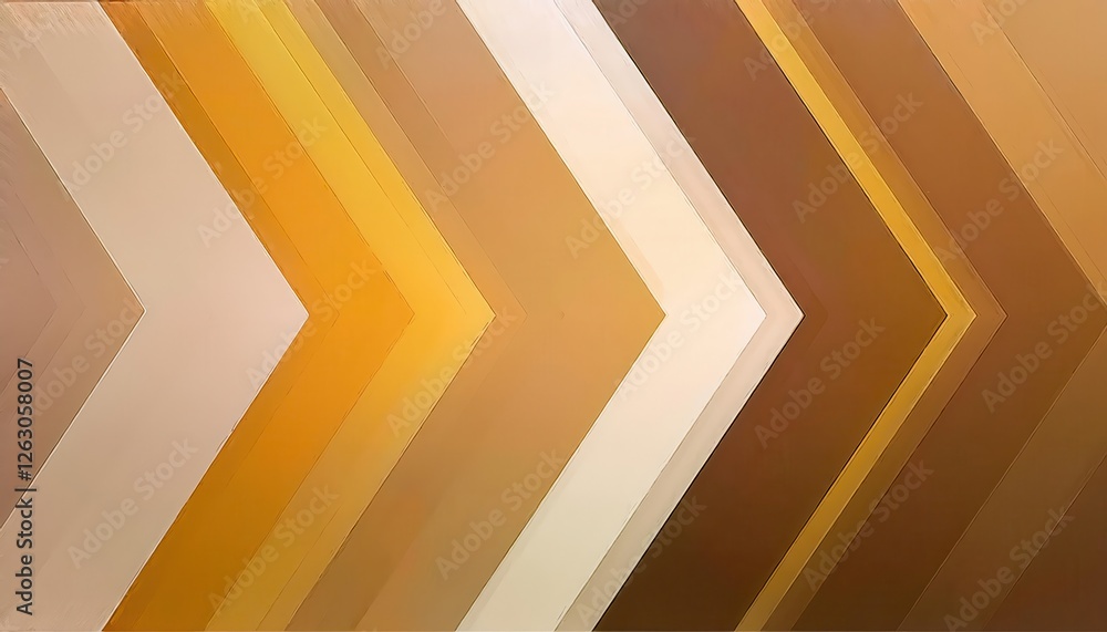 Leinwandbilder modern geometric abstract with sharp angular golden and brown lines, architectural illusion, minimal