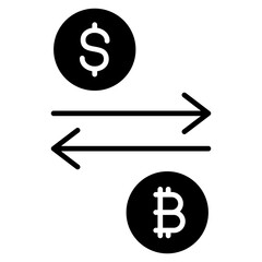 Cryptocurrency exchange icon	
