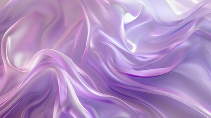 Obraz premium Soft, flowing fabric in shades of purple and pink, creating a serene and dreamy atmosphere