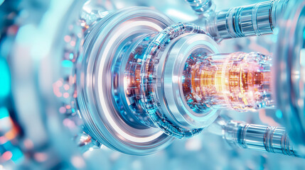 Futuristic Engine Core: High-Tech Energy Source Concept