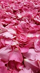 Lush rose petals form a dreamy and elegant floral texture.