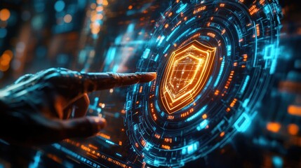 Cyber Security Protection Shield for Identity and Privacy from Hacking in a Digital Interface