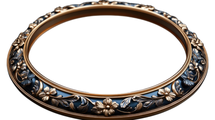 Ornate Decorative Frame: An elegant, highly detailed ornate decorative frame, embellished with floral and foliage motifs, exudes a sense of classical charm.