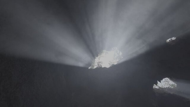 3.Sunlight Burst From Top Of Underground Cave - Slog3