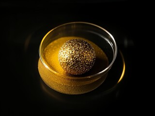 high class gold in black background 