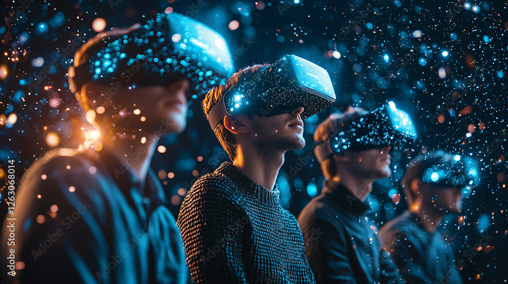 Poster virtual reality technology enhances gaming interaction and connectivity through imagination and expl