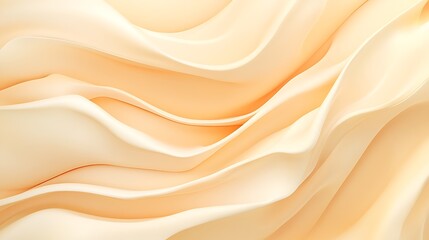 Obraz premium Abstract Creamy Beige Swirling Fabric Design