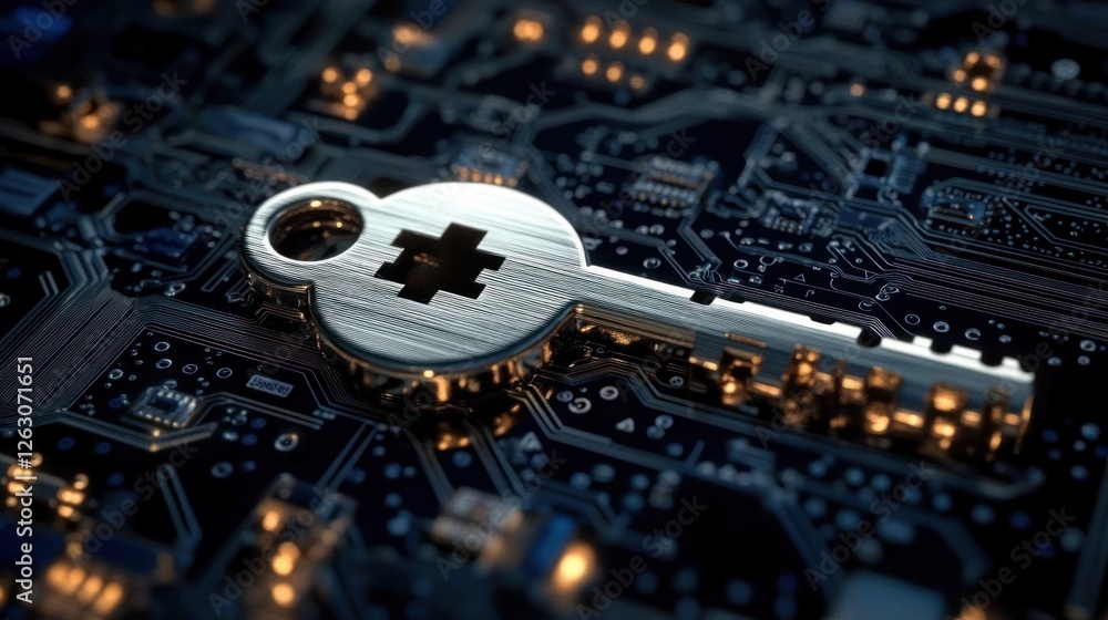 Poster key for accessing online security and management in cyberspace