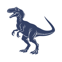 Fototapeta premium Dinosaur Silhouettes Clip art Vector Illustration