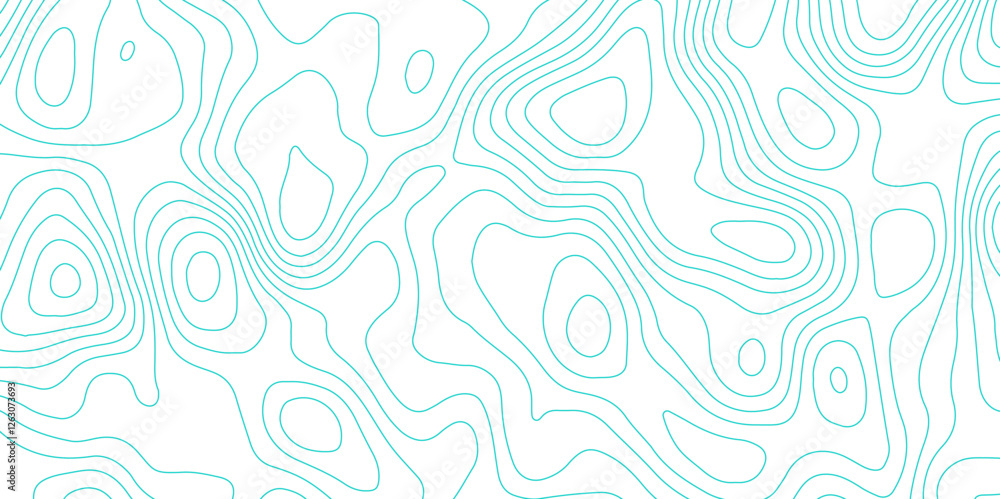 Poster abstract topographic map contour, white background and colorful wave lines pattern texture. geograph