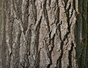 Obraz premium closeup of grey bark of common linden tree