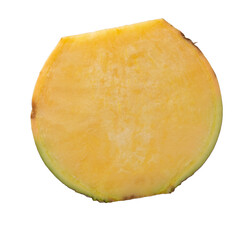 Fresh Turnip Swede isolated over transparent background.
