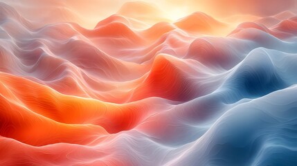 Stunning modern abstract wallpaper design featuring soft gradients and flowing organic shapes perfect for creating a contemporary and atmosphere in creative spaces clean and open for copy space