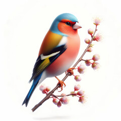 finch bird on the branch 