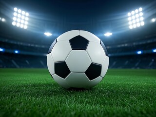 a soccer football ball on the field