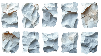 Ancient Stone Tools: A collection of ancient stone tools, meticulously arranged, reveals the raw craftsmanship of early human civilizations. Witness the marks of history.